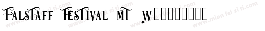 Falstaff Festival MT W00字体转换